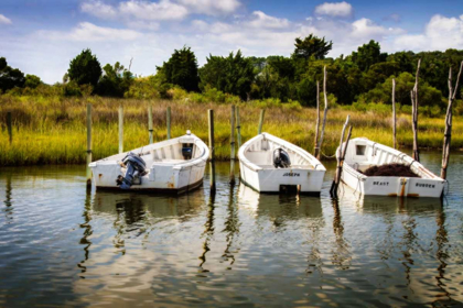 Picture of THREE SMALL BOATS I