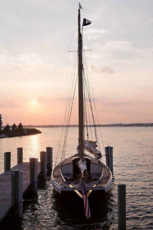 Picture of SAILING SILHOUETTE AT SUNSET