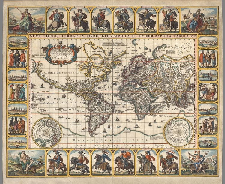 Picture of NOVA TOTIUS TERRARUM ORBIS TABULA, 1652