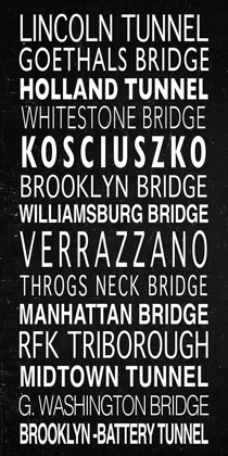 Picture of NYC BRIDGES SIGN