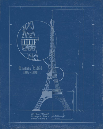 Picture of EIFFEL TOWER BLUE PRINT 66729065