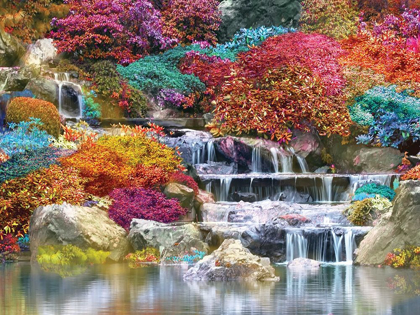 Picture of FLOWERING WATERFALL