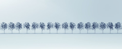 Picture of TREE LINE IN BLUE
