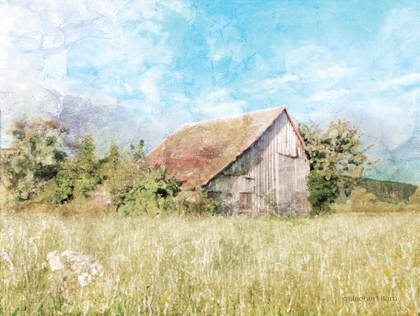 Picture of SPRING GREEN MEADOW BY THE OLD BARN