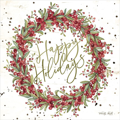 Picture of HAPPY HOLIDAYS BERRY WREATH