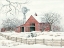 Picture of WINTER BARN WITH WINDMILL
