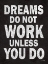 Picture of DREAMS DO NOT WORK