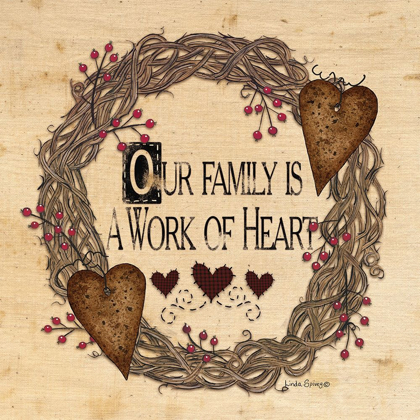 Picture of OUR FAMILY IS A WORK OF HEART
