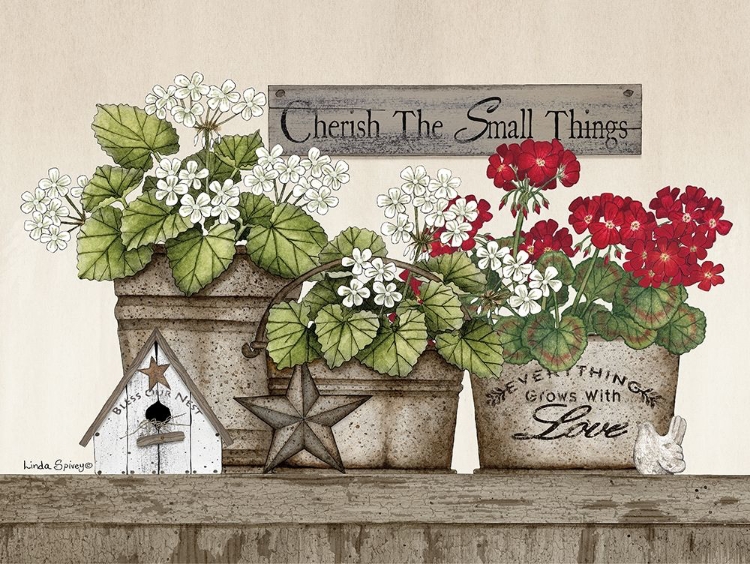 Picture of CHERISH THE SMALL THINGS GERANIUMS
