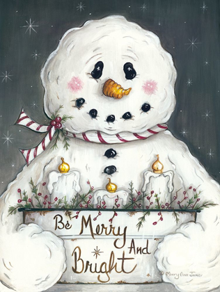 Picture of MERRY AND BRIGHT SNOWMAN