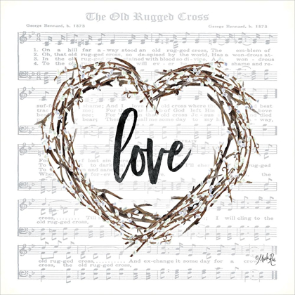 Picture of OLD RUGGED HEART LOVE WREATH