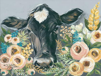 Picture of COW IN THE FLOWER GARDEN