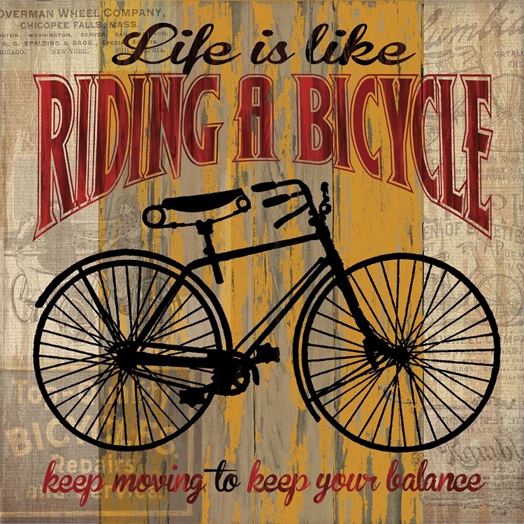 Picture of LIFE IS LIKE RIDING A BICYCLE