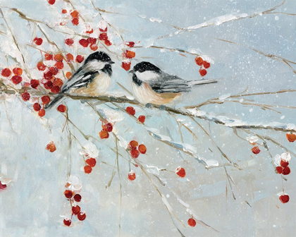 Picture of CHICKADEES IN WINTER