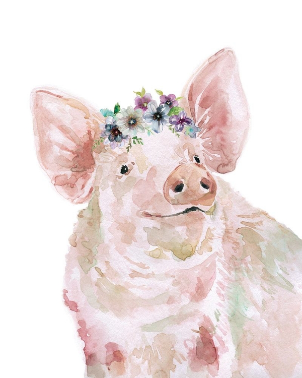 Picture of FLOWER CROWN PIG