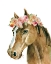Picture of FLOWER CROWN HORSE