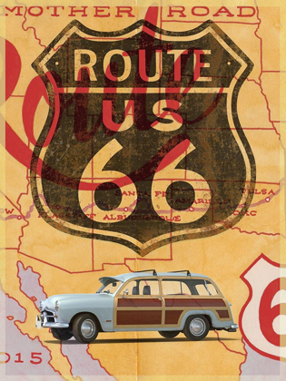 Picture of ROUTE 66 VINTAGE POSTCARD
