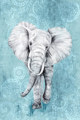Picture of BLUE PAISLEY ELEPHANT 