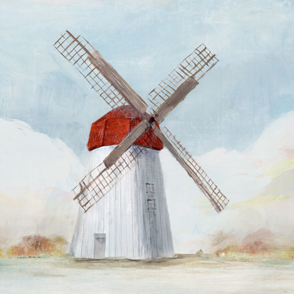 Picture of RED WINDMILL I 