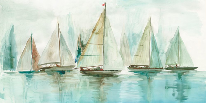Picture of BLUE SAILBOATS I 