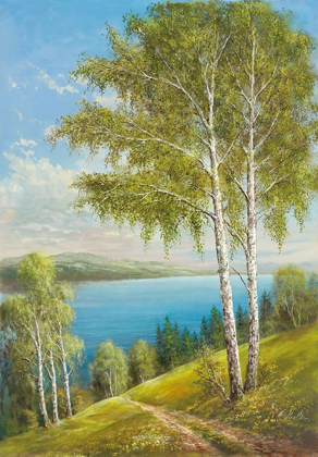 Picture of BIRCHES AT THE LAKE II