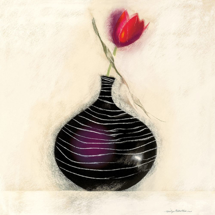 Picture of TULIP IN BLACK VASE I