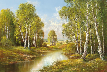 Picture of BIRCHES IN SPRINGTIME