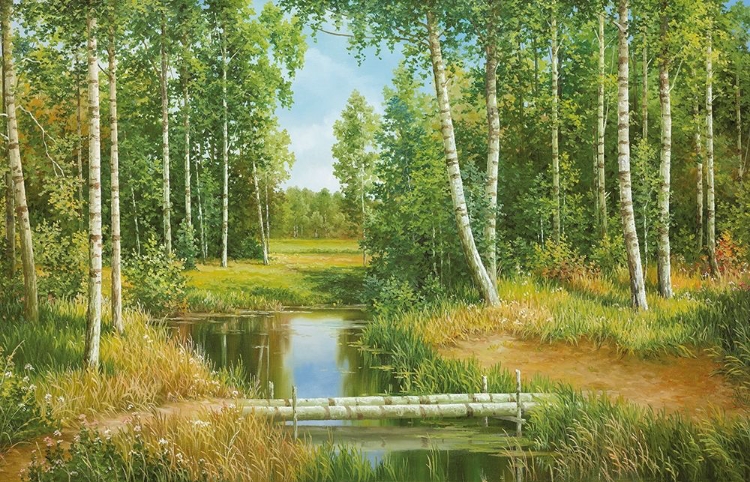 Picture of BIRCH GROVE NEAR POKROVSKOJE