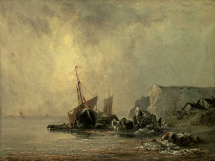 Picture of BOATS BY THE NORMANDY SHORE