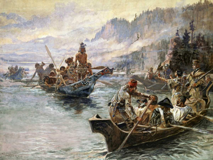 Picture of LEWIS AND CLARK ON THE LOWER COLUMBIA