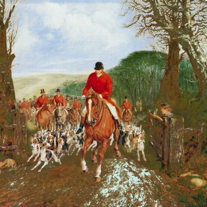 Picture of A HUNT GOING THROUGH A GATE