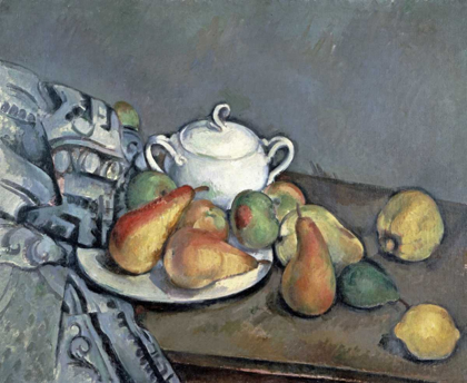 Picture of SUGAR BOWL, PEARS AND CURTAIN