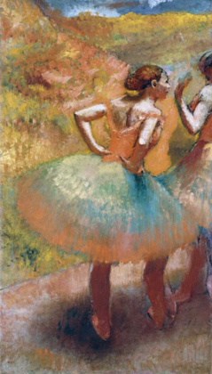 Picture of TWO DANCERS IN GREEN SKIRTS