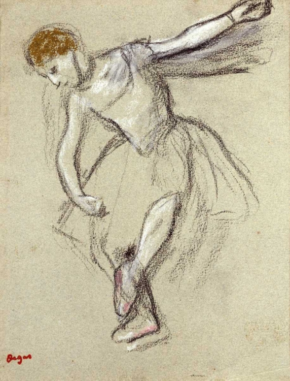 Picture of A DANCER SEEN IN PROFILE
