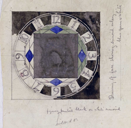 Picture of DESIGN FOR CLOCK FACE, 1917