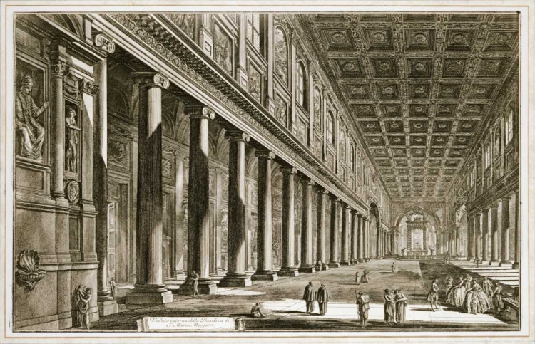 Picture of INTERIOR OF THE BASILICA OF S. MARIA MAGGIORE, ROME