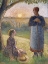 Picture of COUNTRY WOMEN CHATTING, SUNSET, ERAGNY