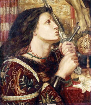Picture of JOAN OF ARC KISSING THE SWORD OF DELIVERANCE