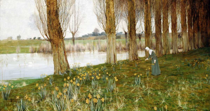 Picture of THE AMBER VALE, A HOST OF GOLDEN DAFFODILS