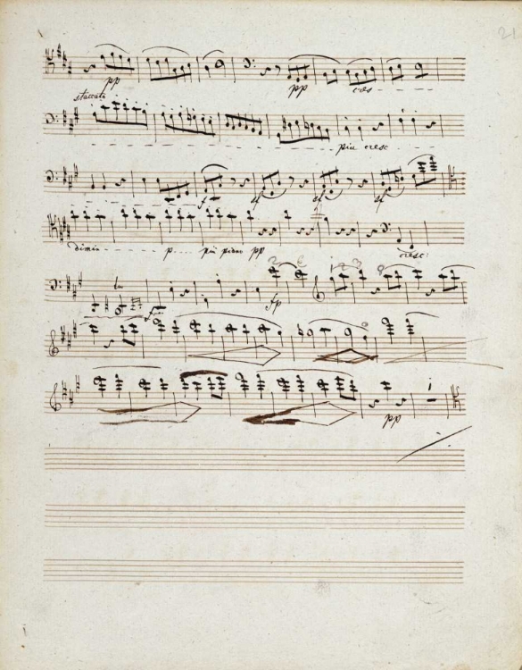 Picture of MANUSCRIPTS OF THE QUARTET IN A MINOR OPUS 132