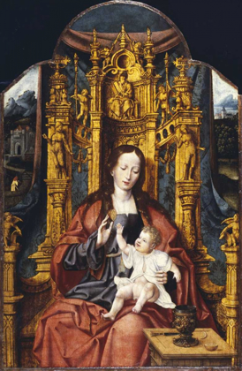 Picture of THE VIRGIN AND CHILD ENTHRONED