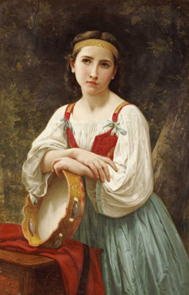 Picture of BASQUE GIPSY GIRL WITH TAMBOURINE