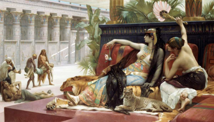 Picture of CLEOPATRA TESTING POISON ON CONDEMNED SLAVES