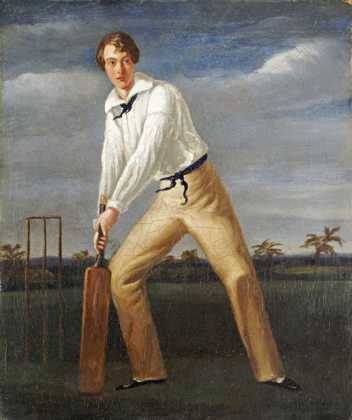 Picture of A CRICKETER AT THE CREASE