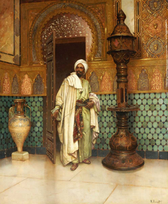 Picture of AN ARAB IN A PALACE INTERIOR