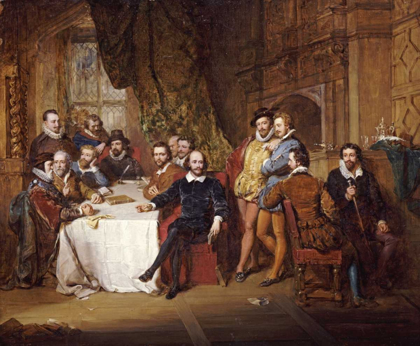 Picture of SHAKESPEARE AND HIS FRIENDS AT THE MERMAID TAVERN
