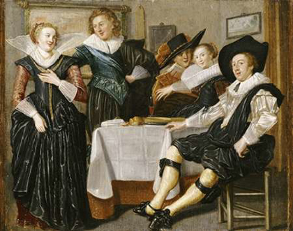 Picture of A MERRY COMPANY IN AN INTERIOR