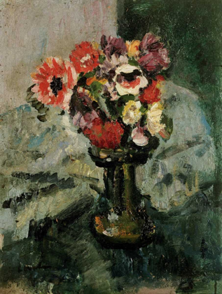 Picture of ANEMONES AND OTHER FLOWERS IN A VASE