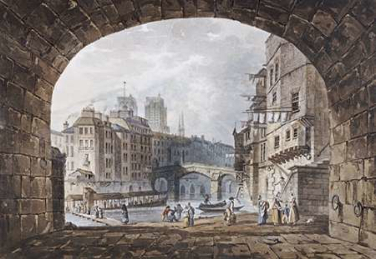 Picture of FROM UNDER THE ARCH OF ST. MICHELS BRIDGE, PARIS