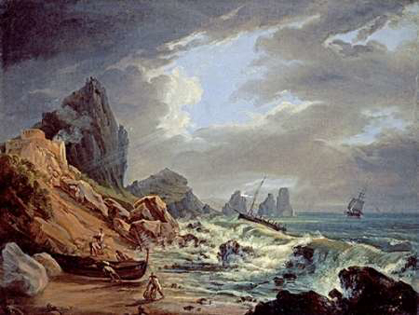 Picture of A ROCKY COASTAL LANDSCAPE